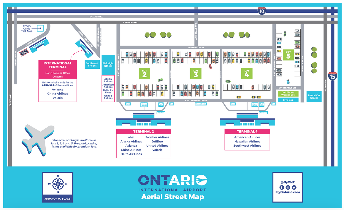 international airport map