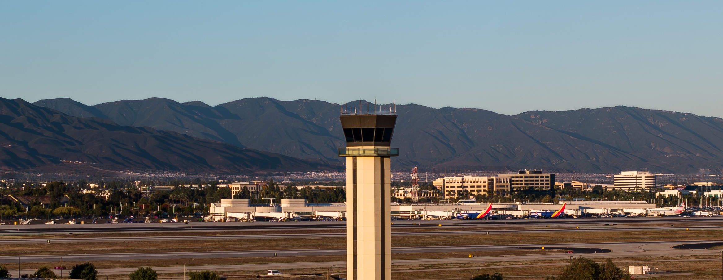 Aerial photo of airport