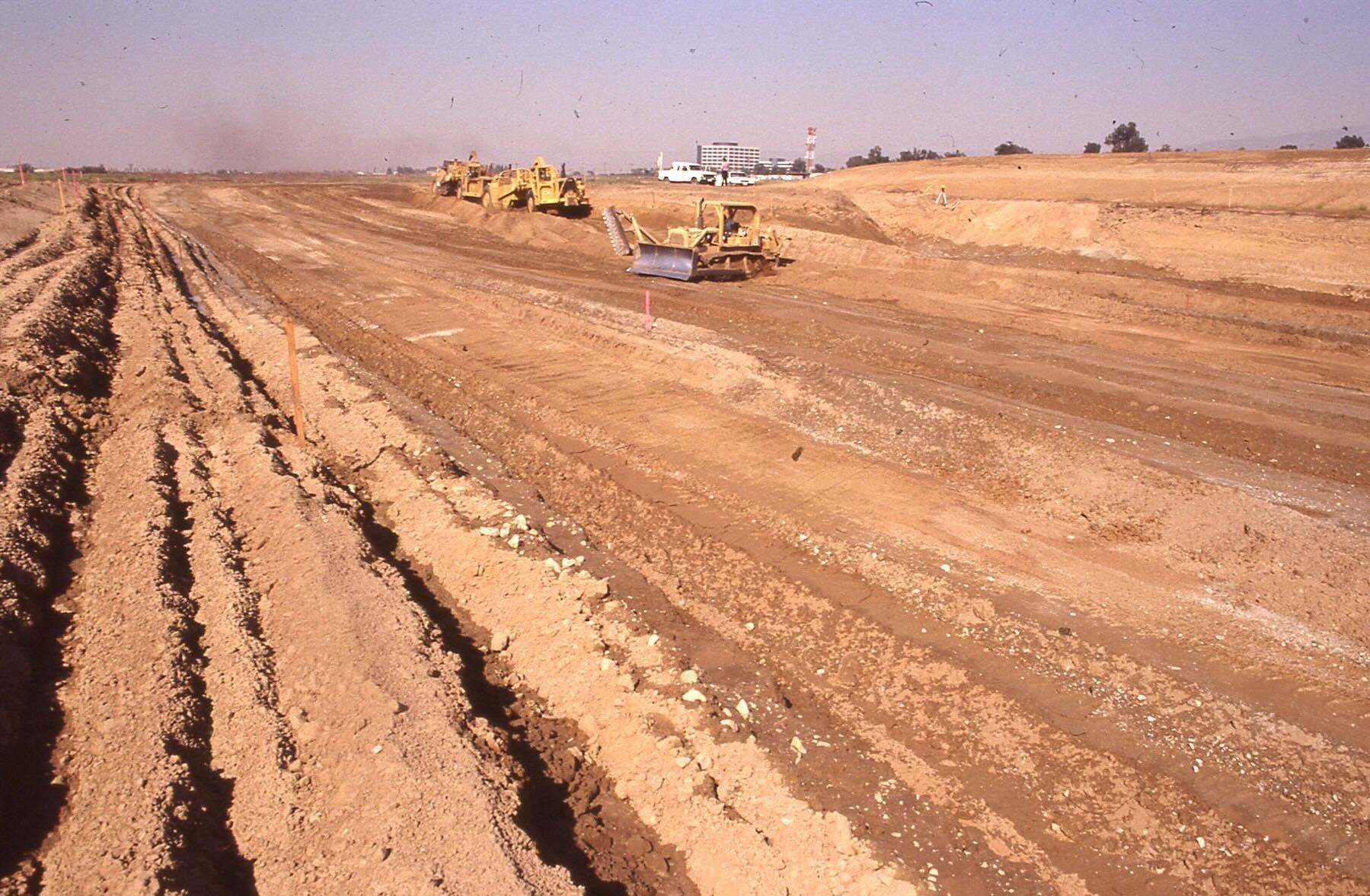 Construction on the runway 