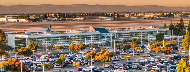 arial photo of the parking lot