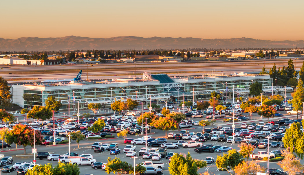 Parking lot filled with cars